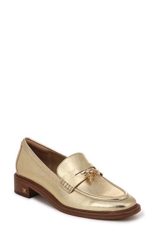 Shop Sam Edelman Denise Penny Loafer In Amber Gold