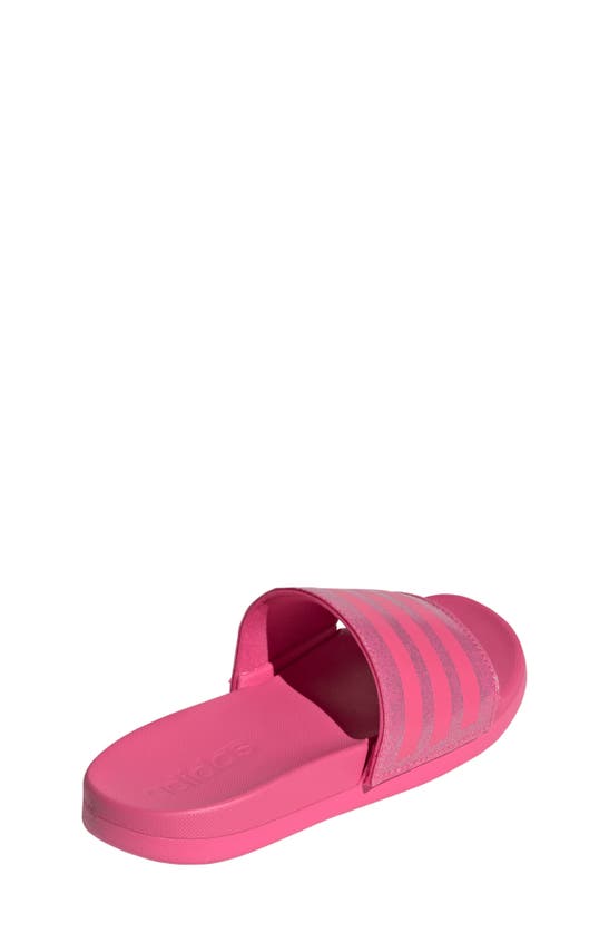 Shop Adidas Originals Kids' Adilette Comfort Slide Sandal In Pulse Magenta/ Bliss Pink