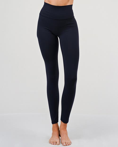 Rebody Active Hybrid Cloudlux Leggings 25" High Waist In Space Navy