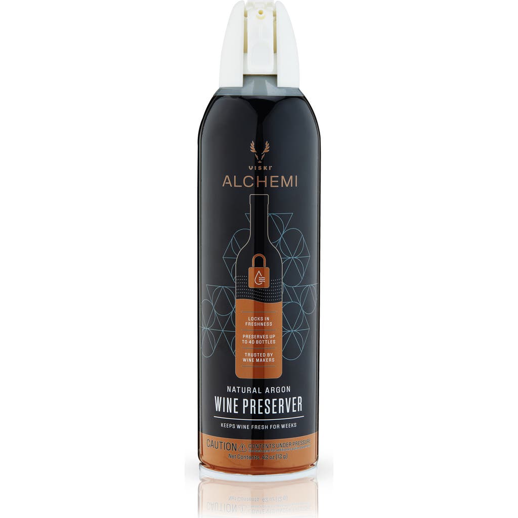 Viski Alchemi Natural Argon Wine Preserver In Black