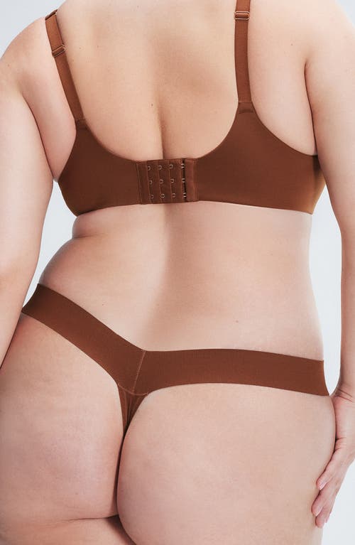 Shop Savage X Fenty Soft 'n Savage Thong In Brown Sugar Nude