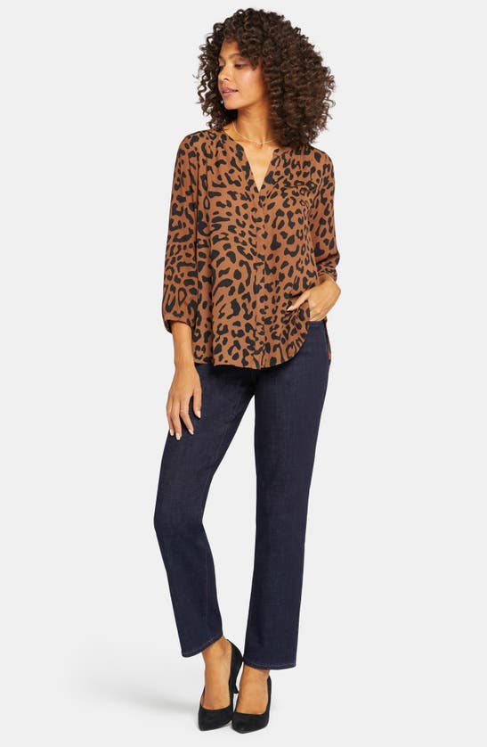 Shop Nydj Pintuck Blouse In Athena