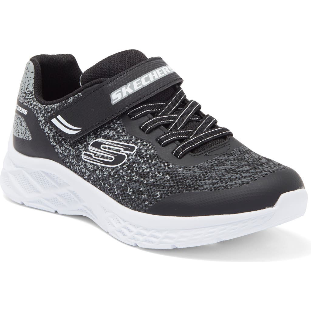 Shop Skechers Kids' Microspec Ii Tromson Sneaker In Black/grey