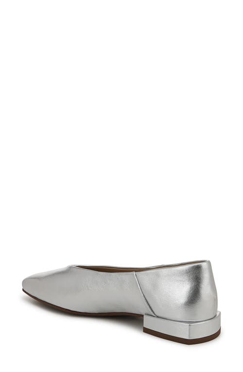 Shop Sam Edelman Kasey Square Toe Pump In Soft Silver