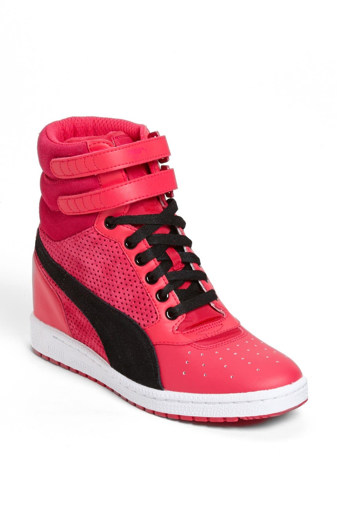 puma high top wedge sneakers