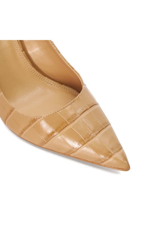 Shop Dune London Bold Pointed Toe Pump In Caramel