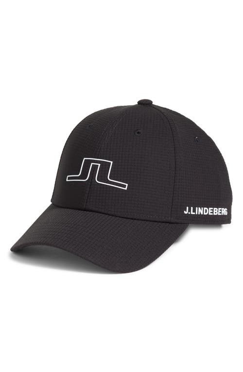 J. Lindeberg Caden Golf Cap in Black