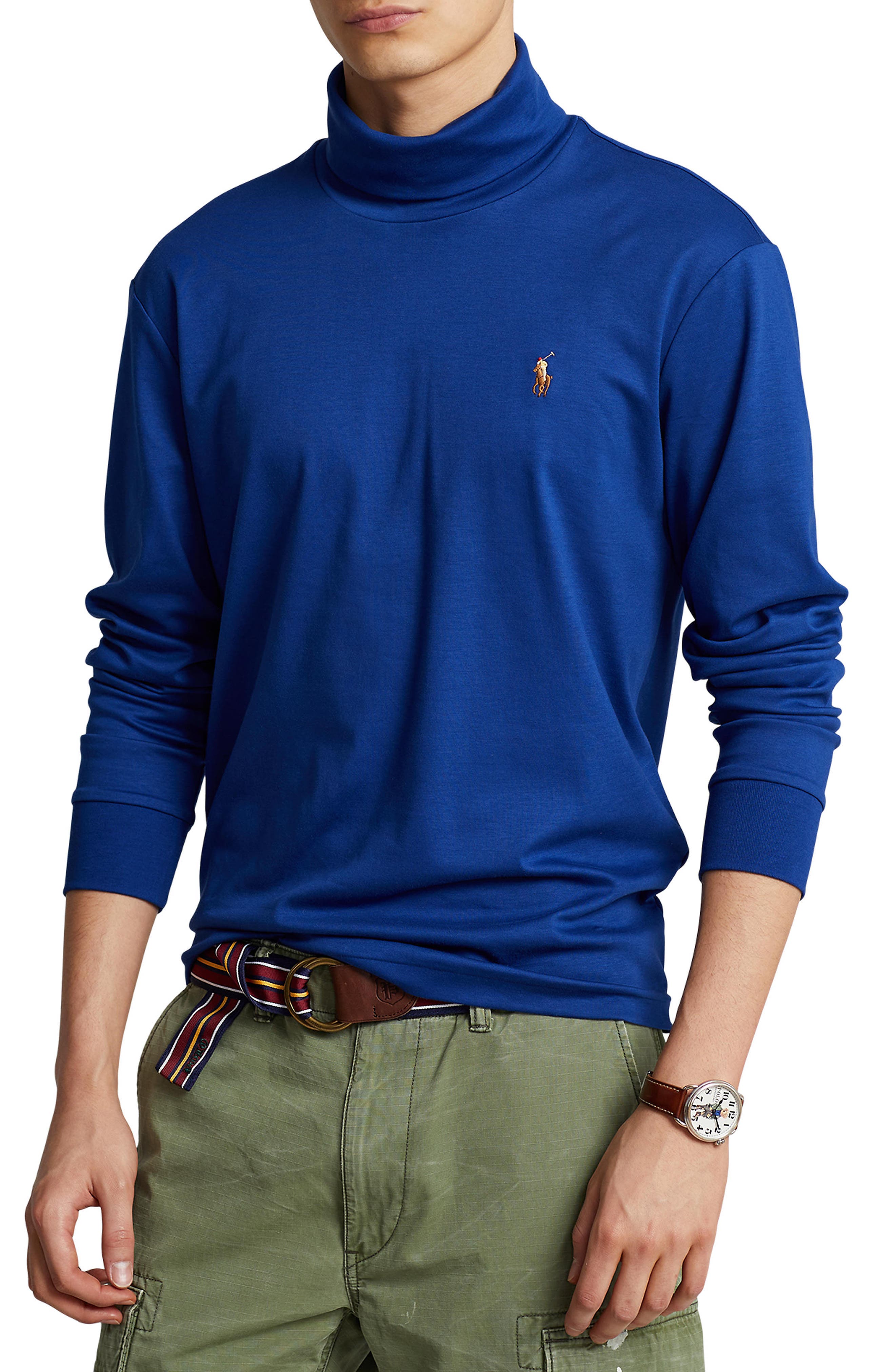 Men's 100% Cotton Turtleneck Sweaters 