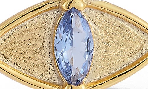 Sphera Milano Cz Eye Drop Huggie Hoop Earrings In Gold