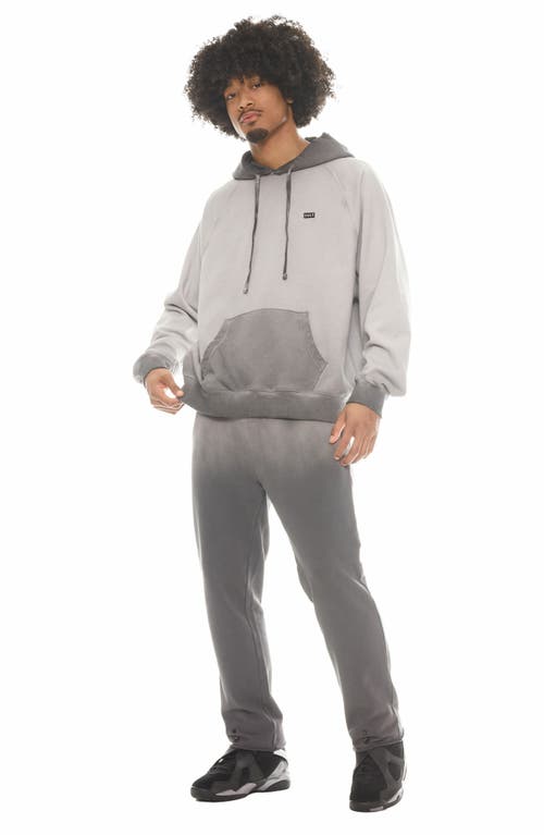 Cult Of Individuality Open Hem Sweatpants In Vintage Charcoal