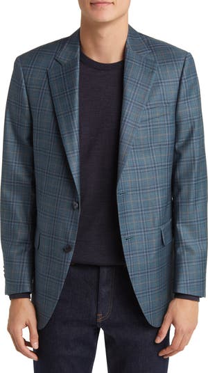 Peter Millar Tailored Fit Plaid Wool Sport Coat Nordstrom