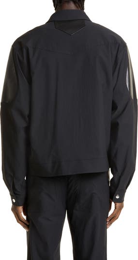 McNamara Uniform Stretch Nylon & Leather Jacket