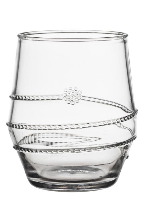 Juliska Amalia Clear Acrylic Stemless Tumbler In Clear