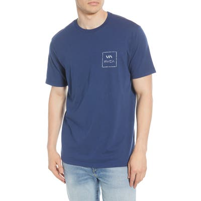Rvca Va Spray Graphic T-Shirt, Blue