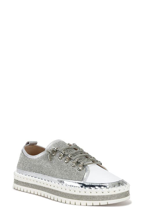 Gracelynn Platform Sneaker in Silver