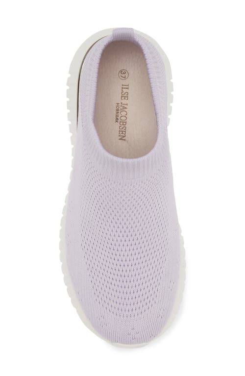 Shop Ilse Jacobsen Knit Slip-on Sneaker In Lavendar Mist