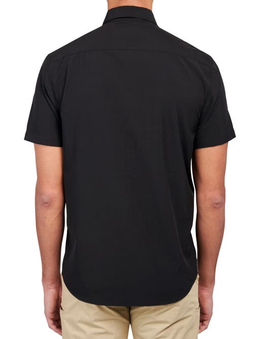Brooklyn Brigade Solid 4-way Stretch Performance Shirt In Black