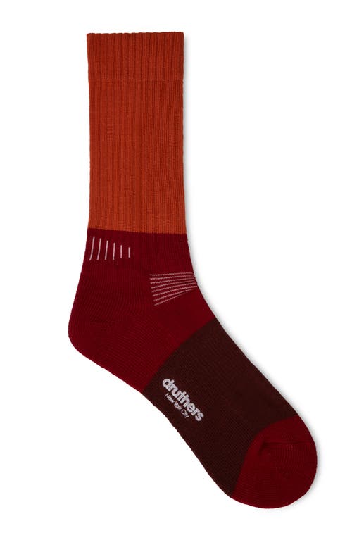 DRUTHERS NYC DRUTHERS NYC VIVO MERINO WOOL FUNCTION BLOCKED BOOT SOCK