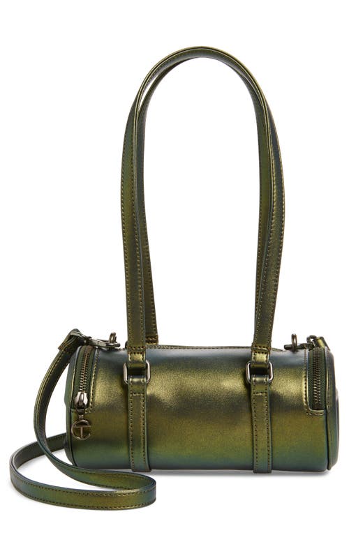 Shop Telfar Small Faux Leather Duffle Bag In Acid