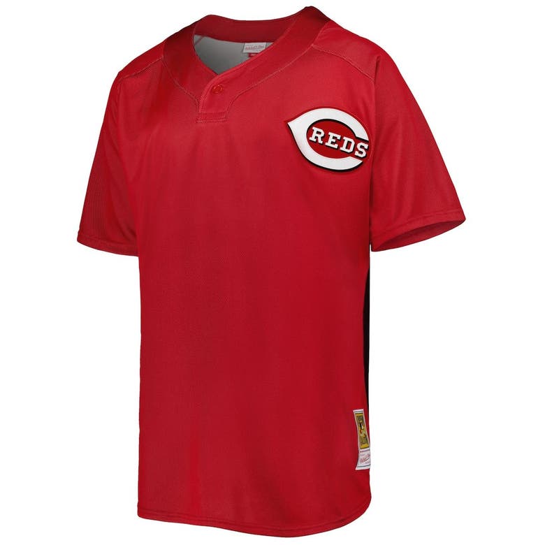 Youth Mitchell & Ness Ken Griffey Jr. Red Cincinnati Reds Cooperstown  Collection Batting Practice Jersey