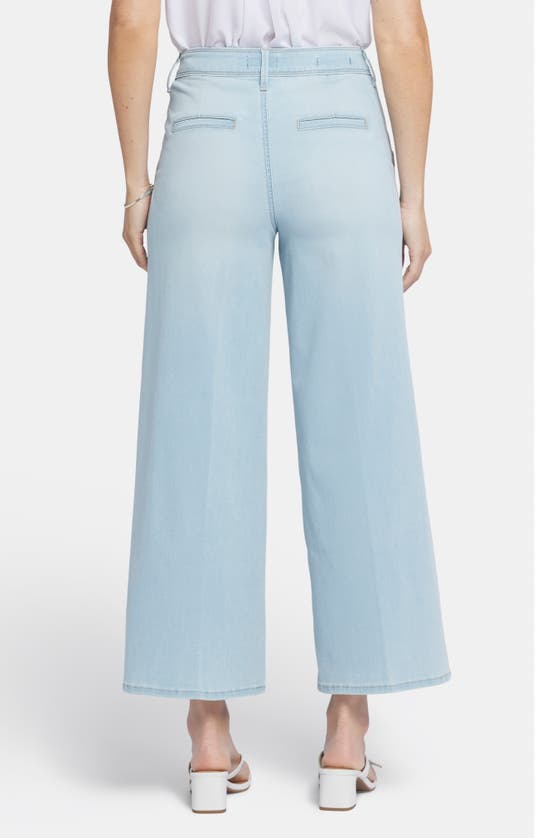 Nydj Mona High Waist Crop Wide Leg Jeans In Oceanfront