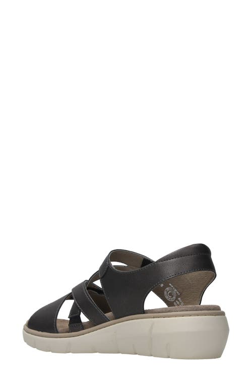 Shop Wolky Yard Slingback Platform Wedge Sandal In Inox Biocare