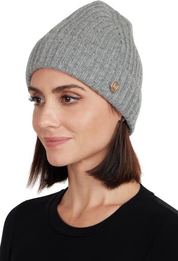 Bruno Magli Cashmere Ribbed Knit Beanie Nordstromrack