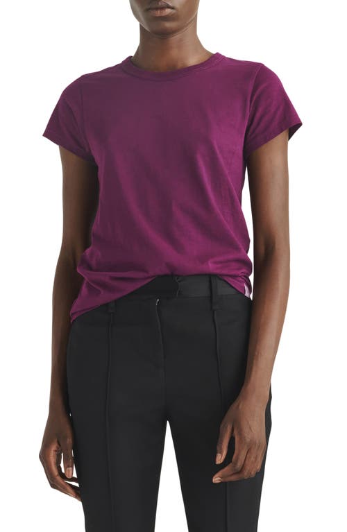 The Slub Organic Pima Cotton T-Shirt in Dark Purple