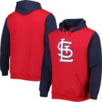 Men's Pro Standard Navy St. Louis Cardinals Team Logo Pullover Hoodie Size: Small