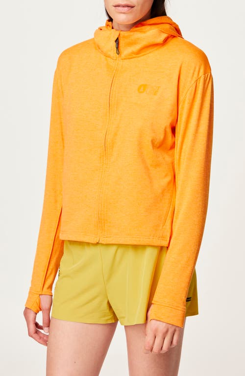 Celest Tech Zip-Up Hoodie in Bright Marigold
