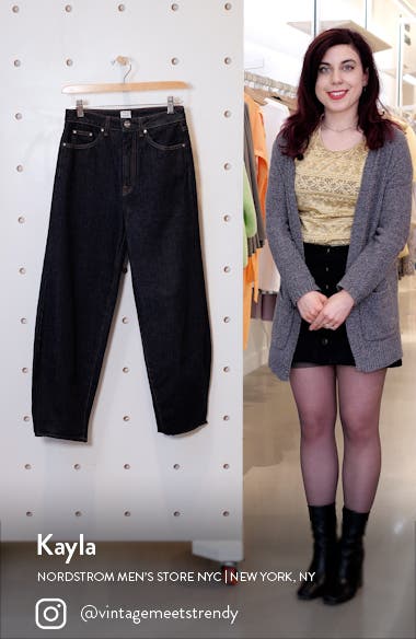 Totême High Waist Barrel Leg Raw Denim 