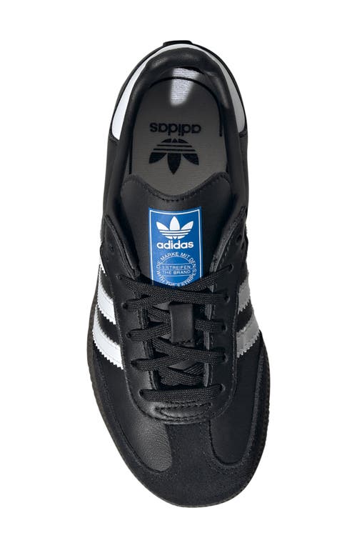 Adidas Originals Big Kids Black & White Samba Og Sneakers In Core Black/ftwr White/gum5