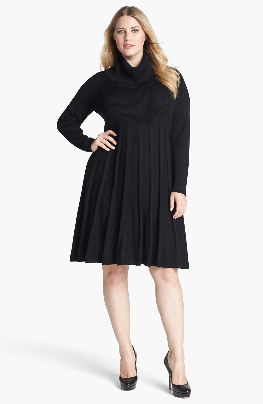 calvin klein fit and flare dress plus size