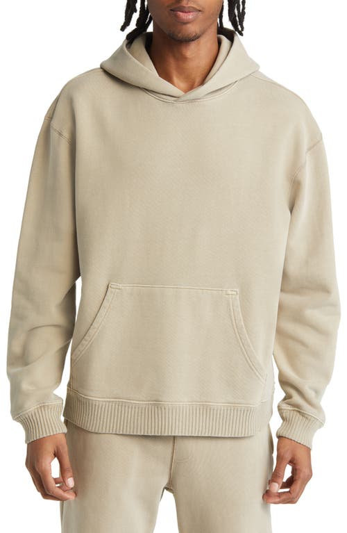 Elwood Men's Core Oversize French Terry Hoodie in Vintage Gravel