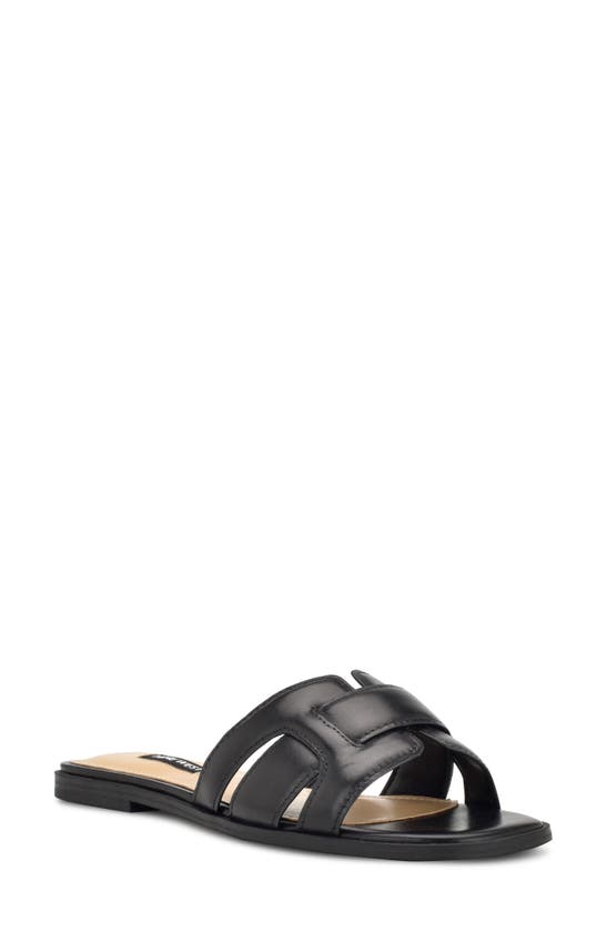 Nine West Germani Slide Sandal In Black