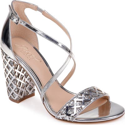 Jewel Badgley Mischka Kathy Sandal- Metallic