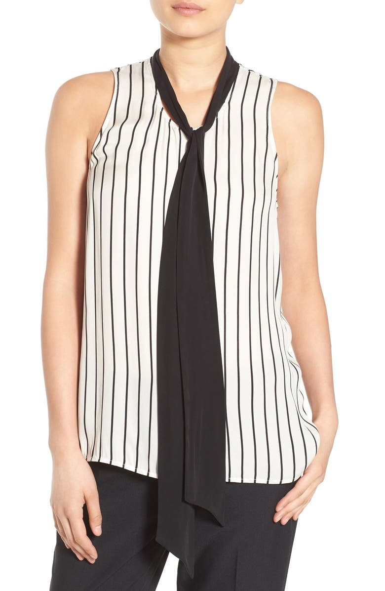 Olivia Palermo + Chelsea28 Tie Neck Sleeveless Top | Nordstrom