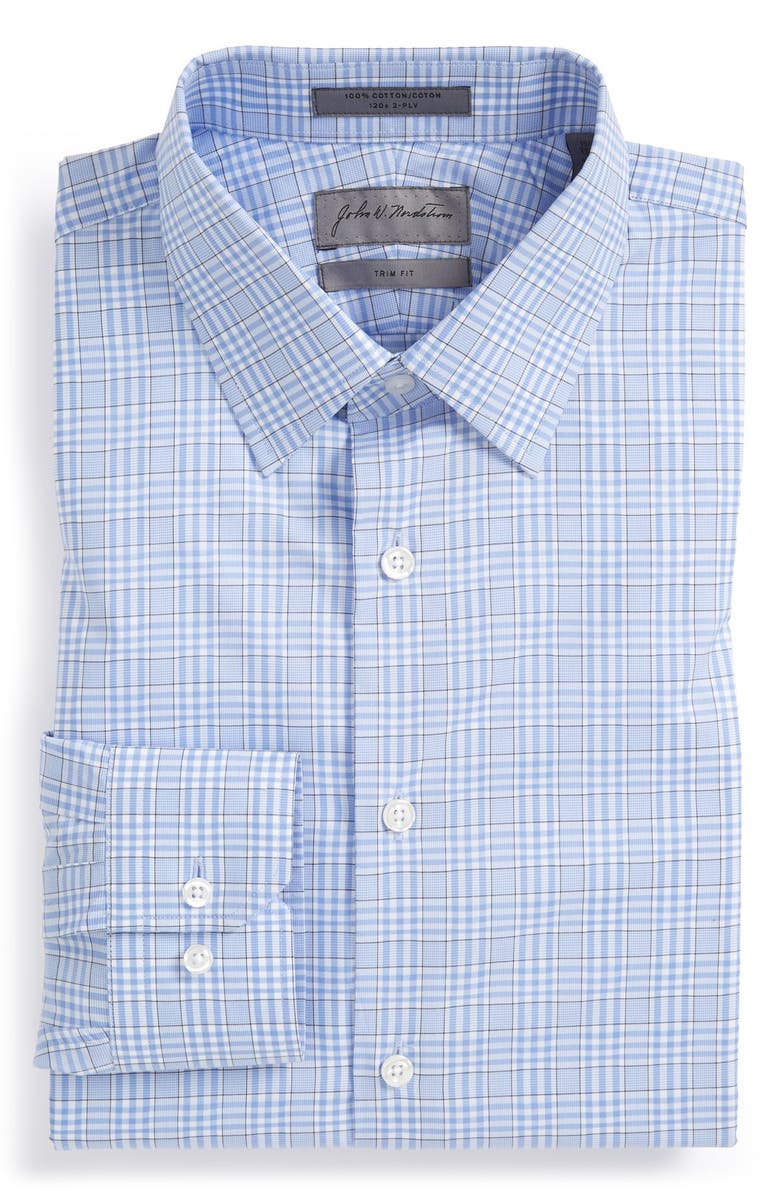 John W. Nordstrom® Trim Fit Plaid Dress Shirt | Nordstrom