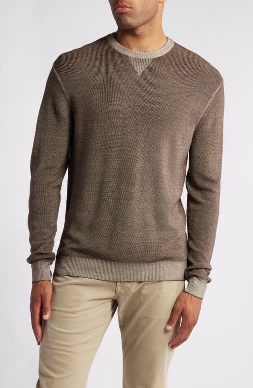 Shop Johnnie-o Burgess Merino Wool Sweater In Maple