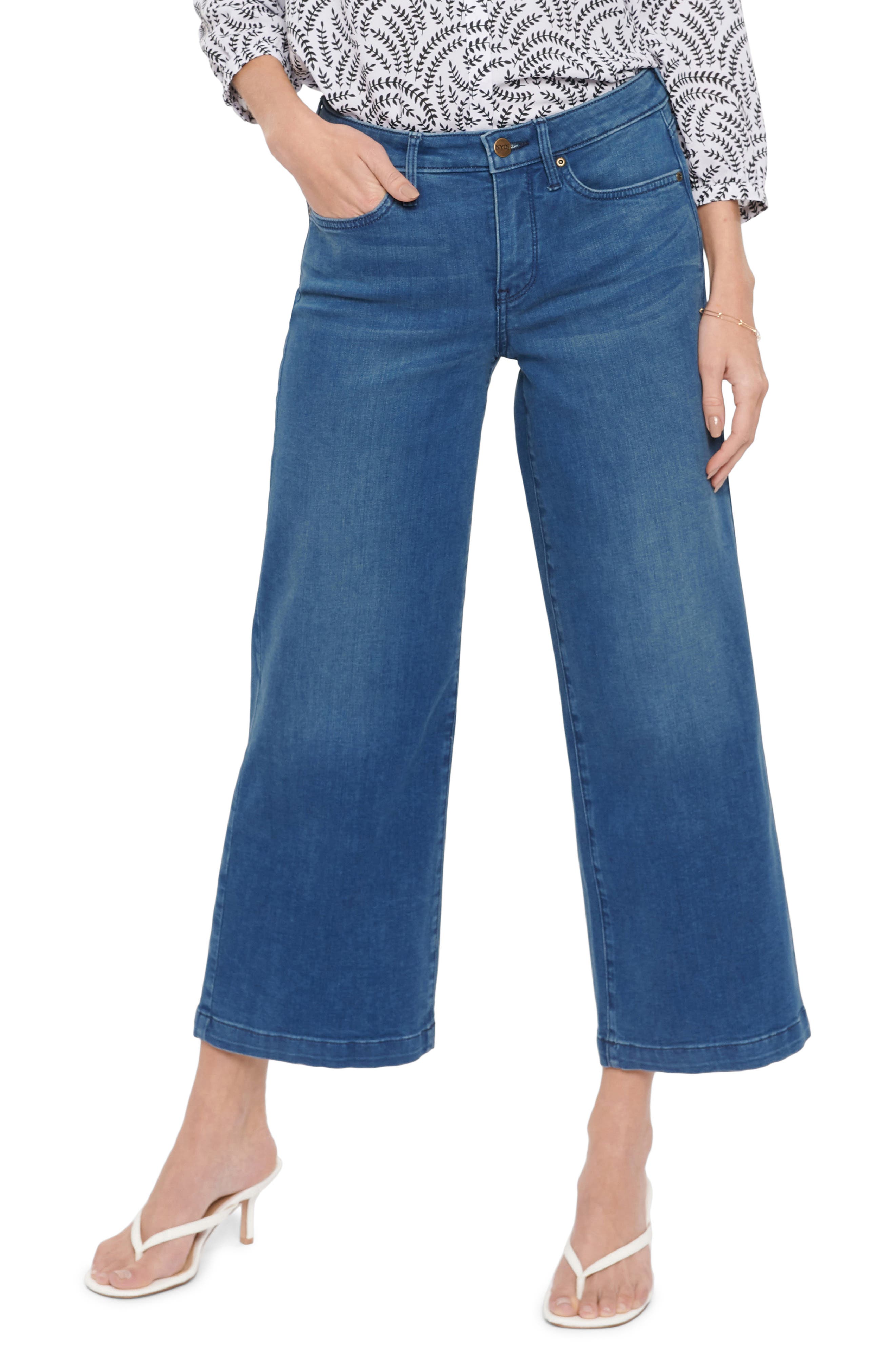 NYDJ Teresa Wide Leg Crop Jeans | Nordstrom