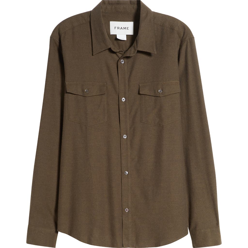 Frame Fashion Denim Shirt In Soft Mocha
