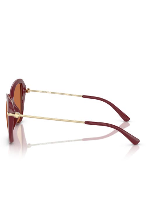 Michael Kors 56mm Butterfly Sunglasses In Red