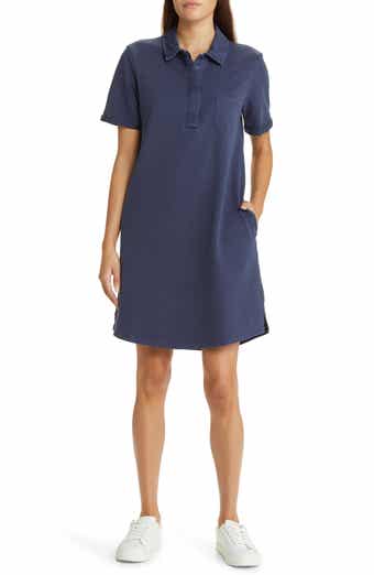 Caslon embroidered cotton shift dress outlet