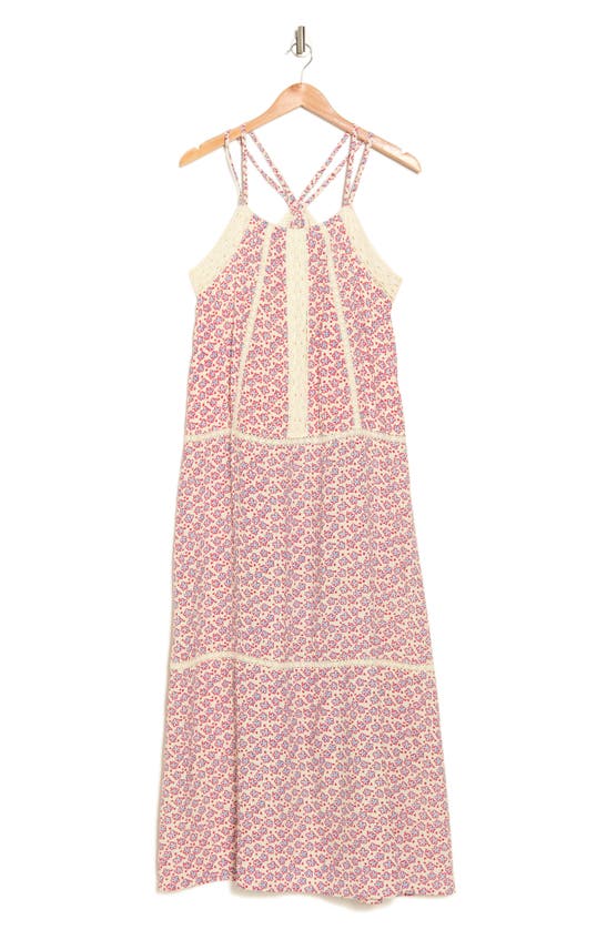 Shop Frnch Acacia Floral Strappy Sundress In Tapis