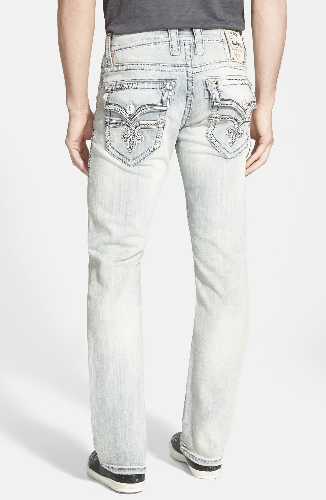 light wash rock revival jeans