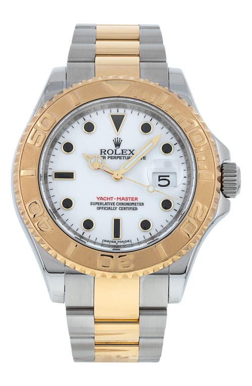 Shop Watchfinder & Co. Rolex  Yacht-master Automatic Bracelet Watch, 40mm In White