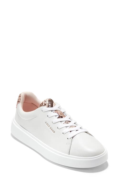 Shop Cole Haan Grandpro Crosscourt Traveler Sneaker In Optic White/primrose