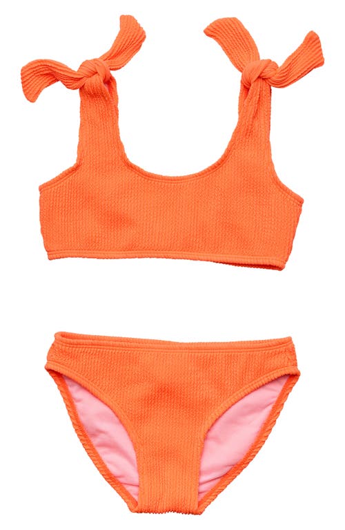 Snapper Rock Kids' Two-Piece Swimsuit in Orange