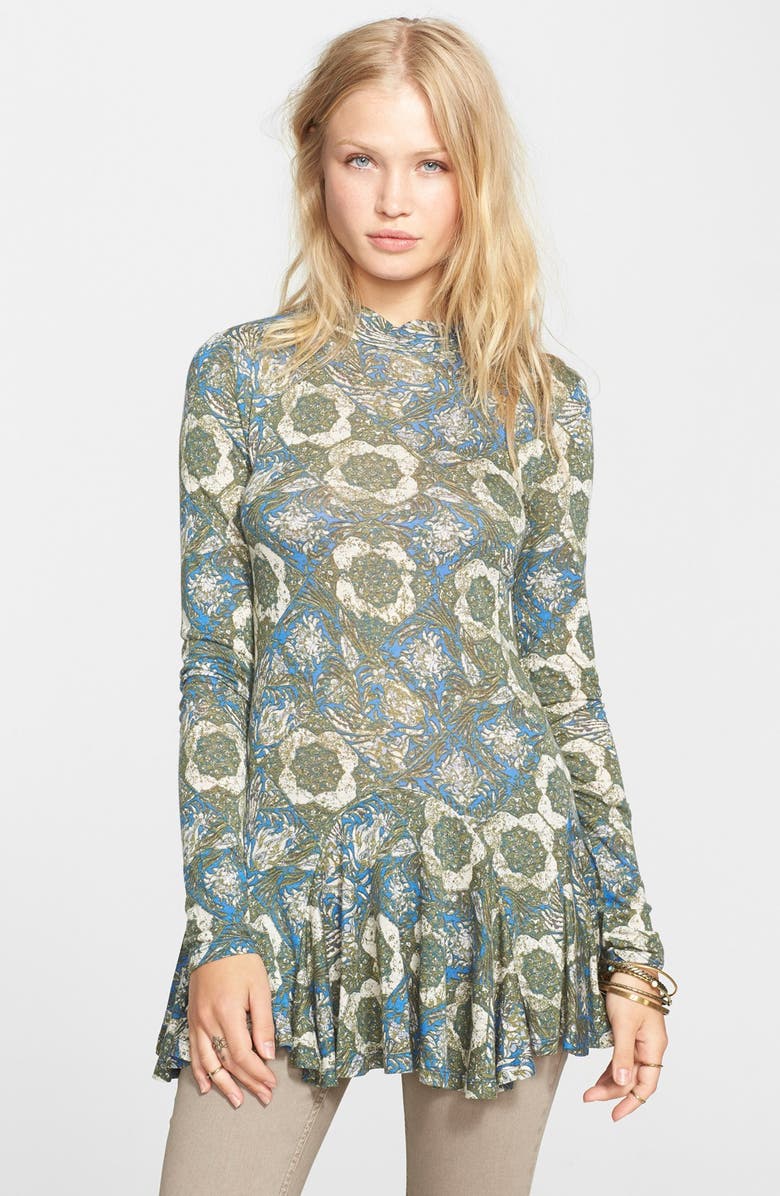 Free People 'Annabelle' Print Mock Neck Tunic | Nordstrom