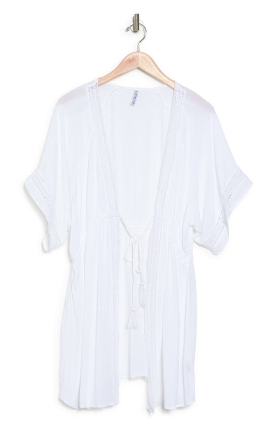 Boho Me Lace Inset Topper In White